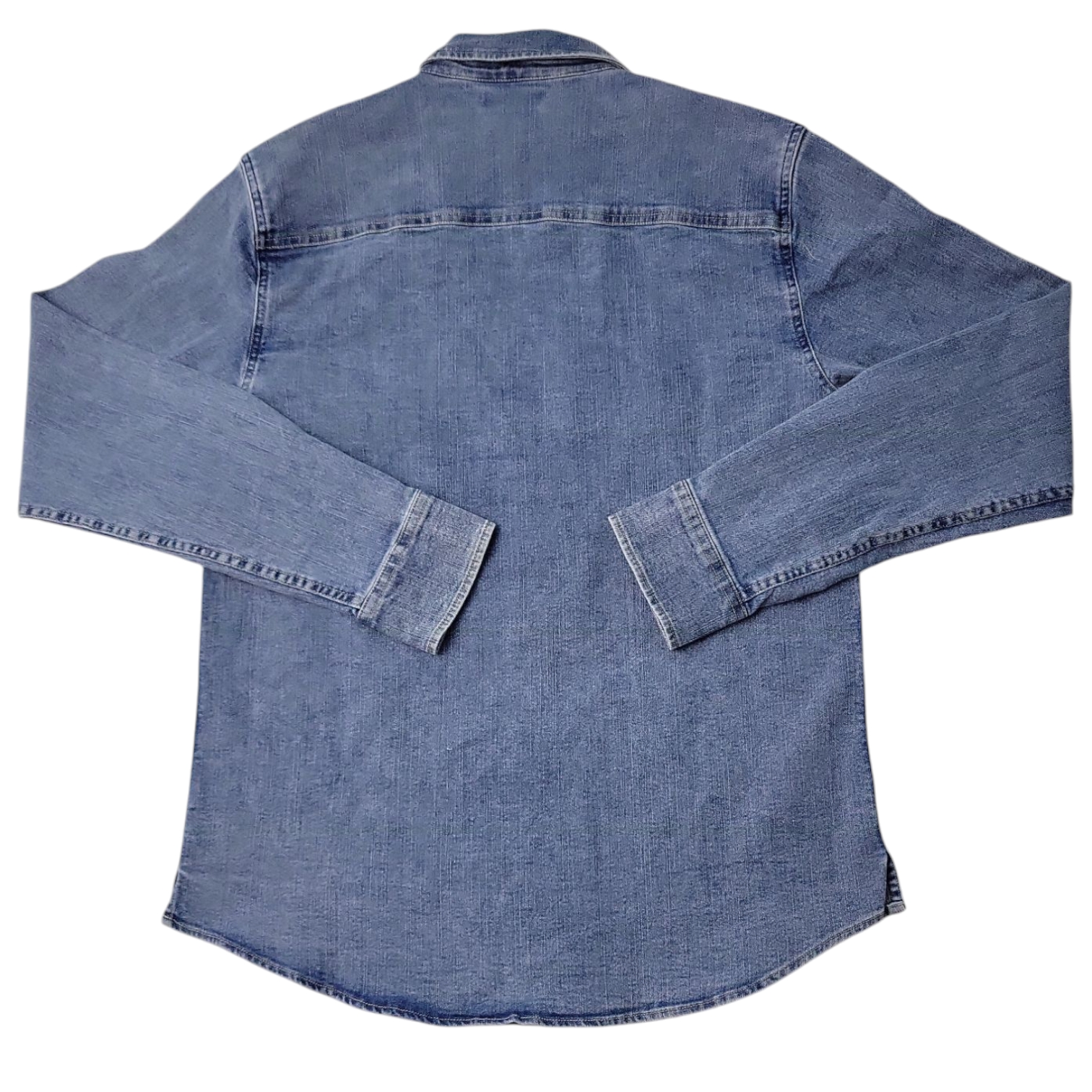 シャツ IONSEOUL Frue Vintage Washing Denim Half Shirt JP5D0060 ny_198566130627-p-1-light wash.jpg